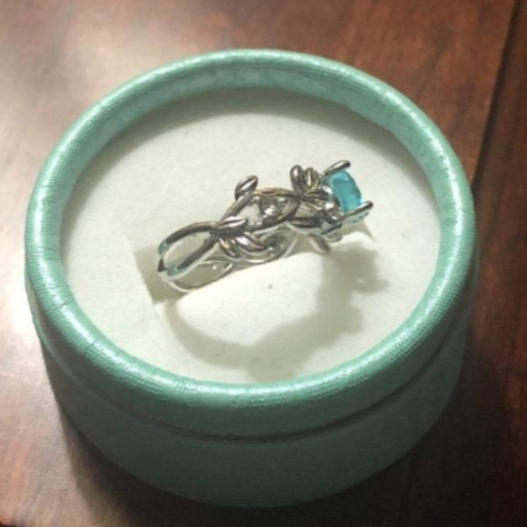 NWT CZ Leaf Vine Forest Nymph Statement Ring - Picture 6 of 7